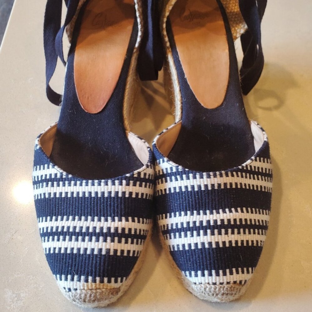 Castaner navy/cream espadrilles